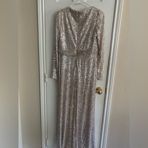 Champagne sequins long sleeve